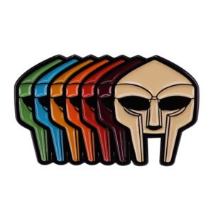 MF Doom Vintage Rainbow Enamel Badge